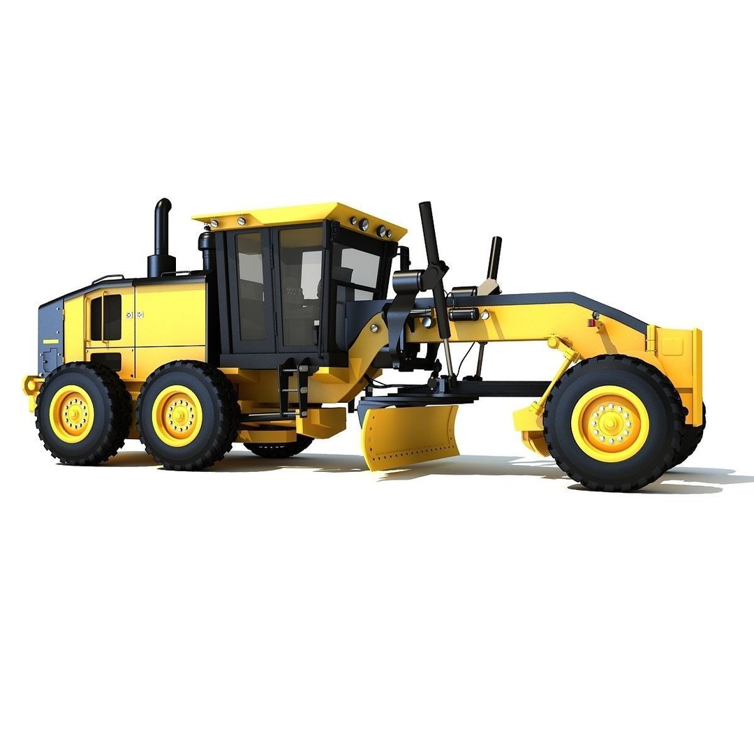 Public Works 3D Models – Realistic Industrial Vehicles, FBX, OBJ - View 17