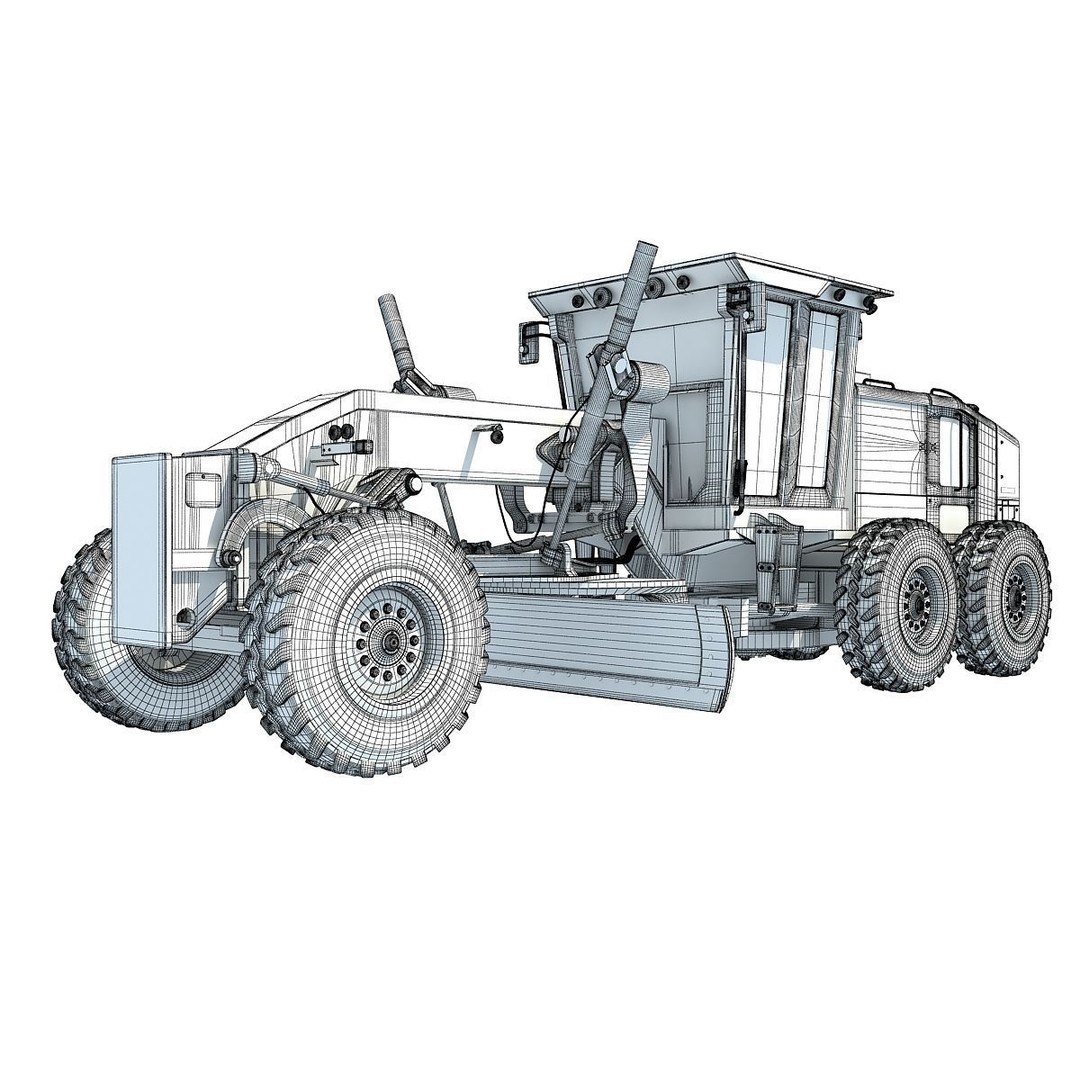 Public Works 3D Models – Realistic Industrial Vehicles, FBX, OBJ - View 18