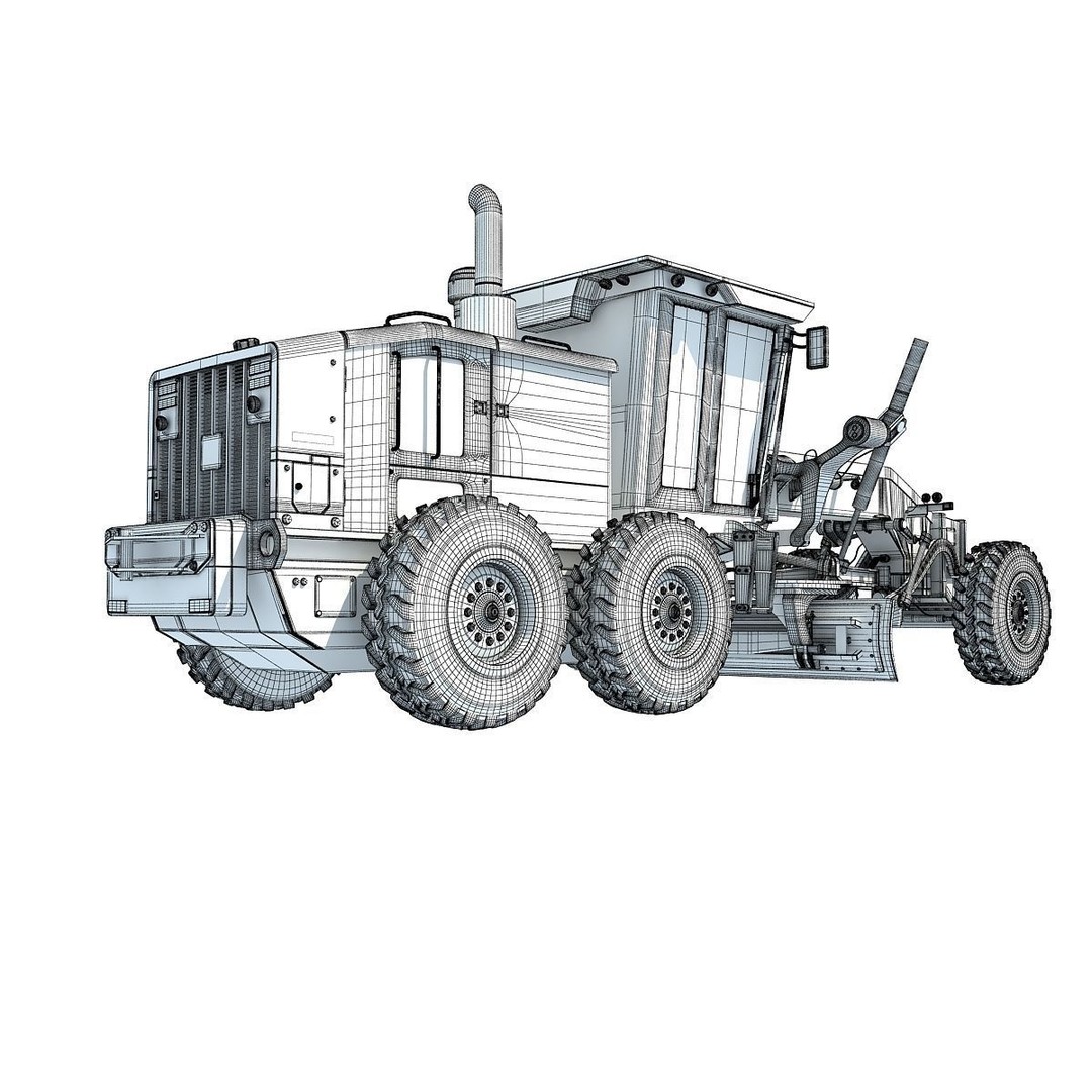 Public Works 3D Models – Realistic Industrial Vehicles, FBX, OBJ - View 19