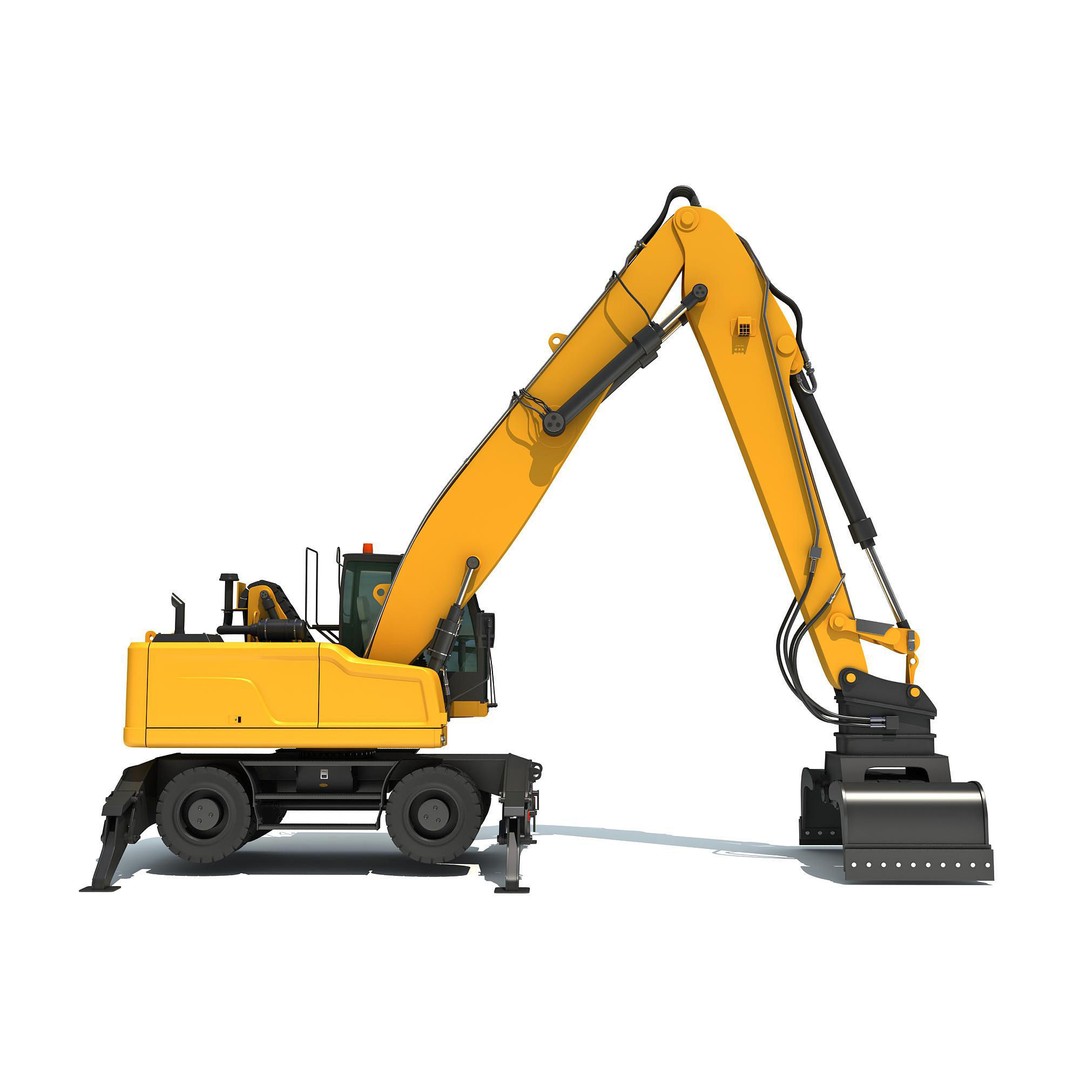 Public Works 3D Models – Realistic Industrial Vehicles, FBX, OBJ - View 20