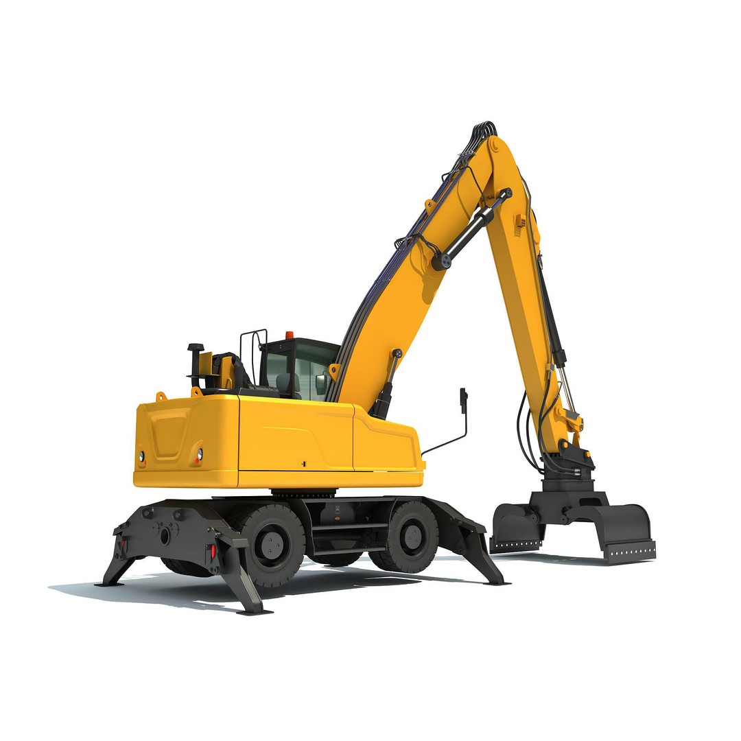 Public Works 3D Models – Realistic Industrial Vehicles, FBX, OBJ - View 21