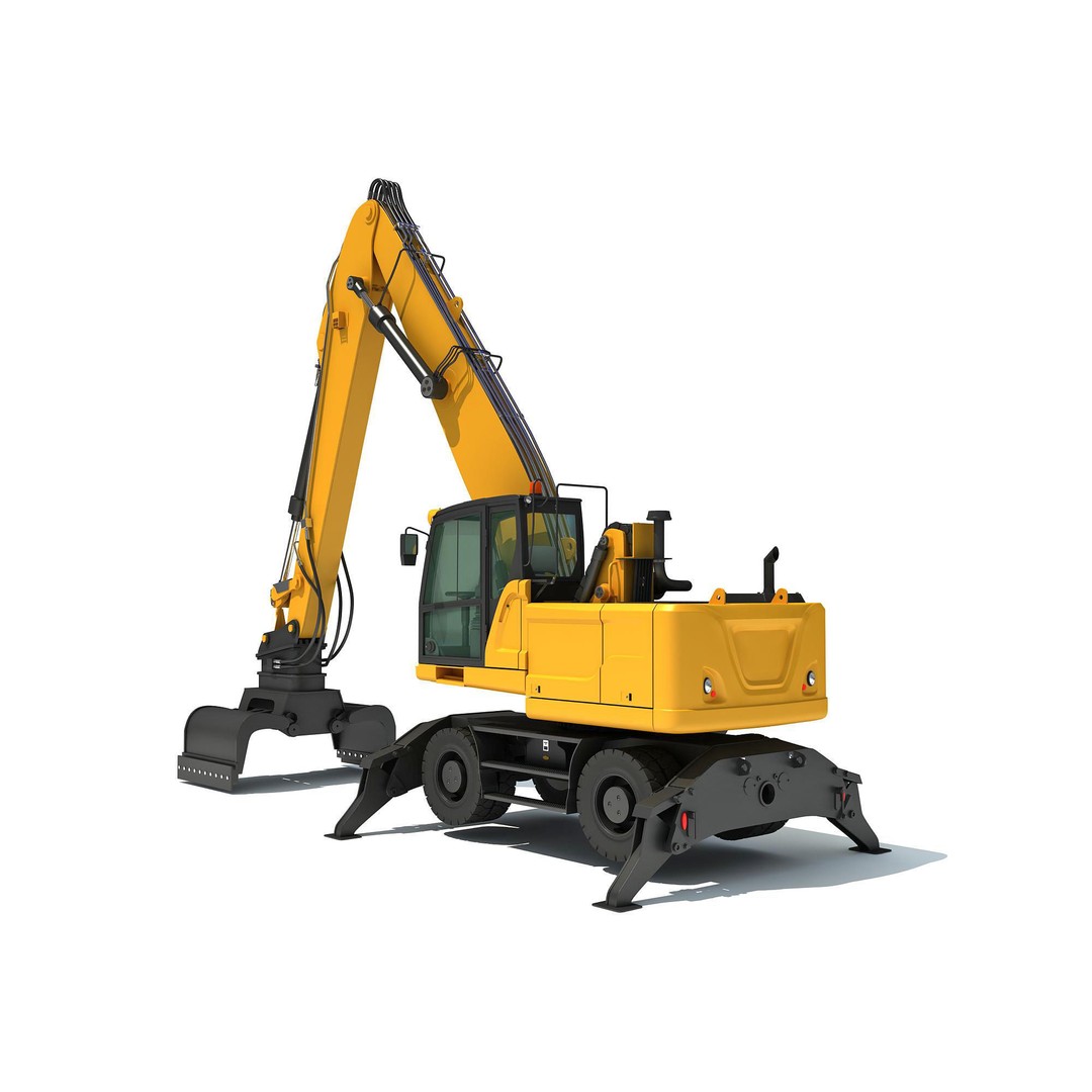 Public Works 3D Models – Realistic Industrial Vehicles, FBX, OBJ - View 24
