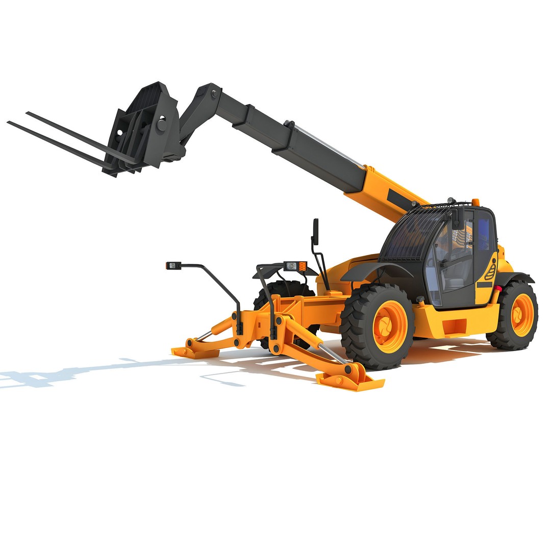 Public Works 3D Models – Realistic Industrial Vehicles, FBX, OBJ - View 3
