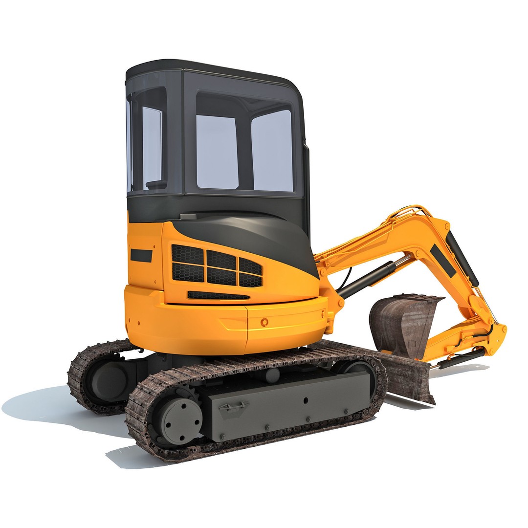 Public Works 3D Models – Realistic Industrial Vehicles, FBX, OBJ - View 30