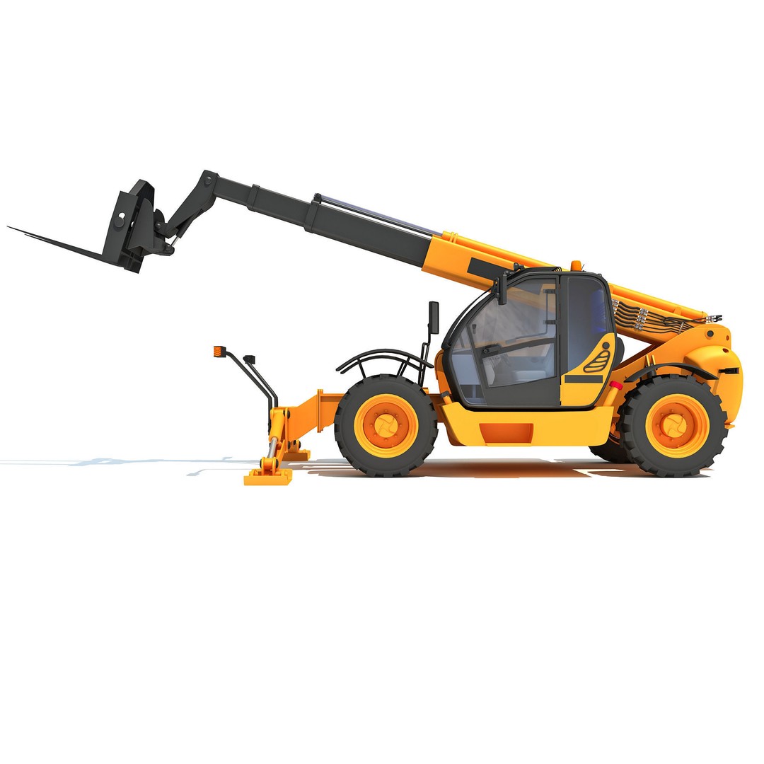 Public Works 3D Models – Realistic Industrial Vehicles, FBX, OBJ - View 5