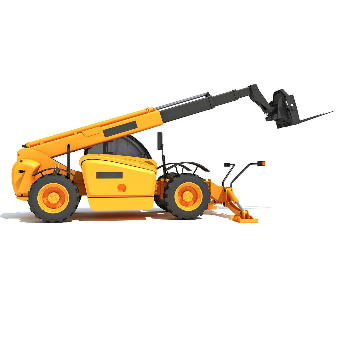 Public Works 3D Models – Realistic Industrial Vehicles, FBX, OBJ - View 6