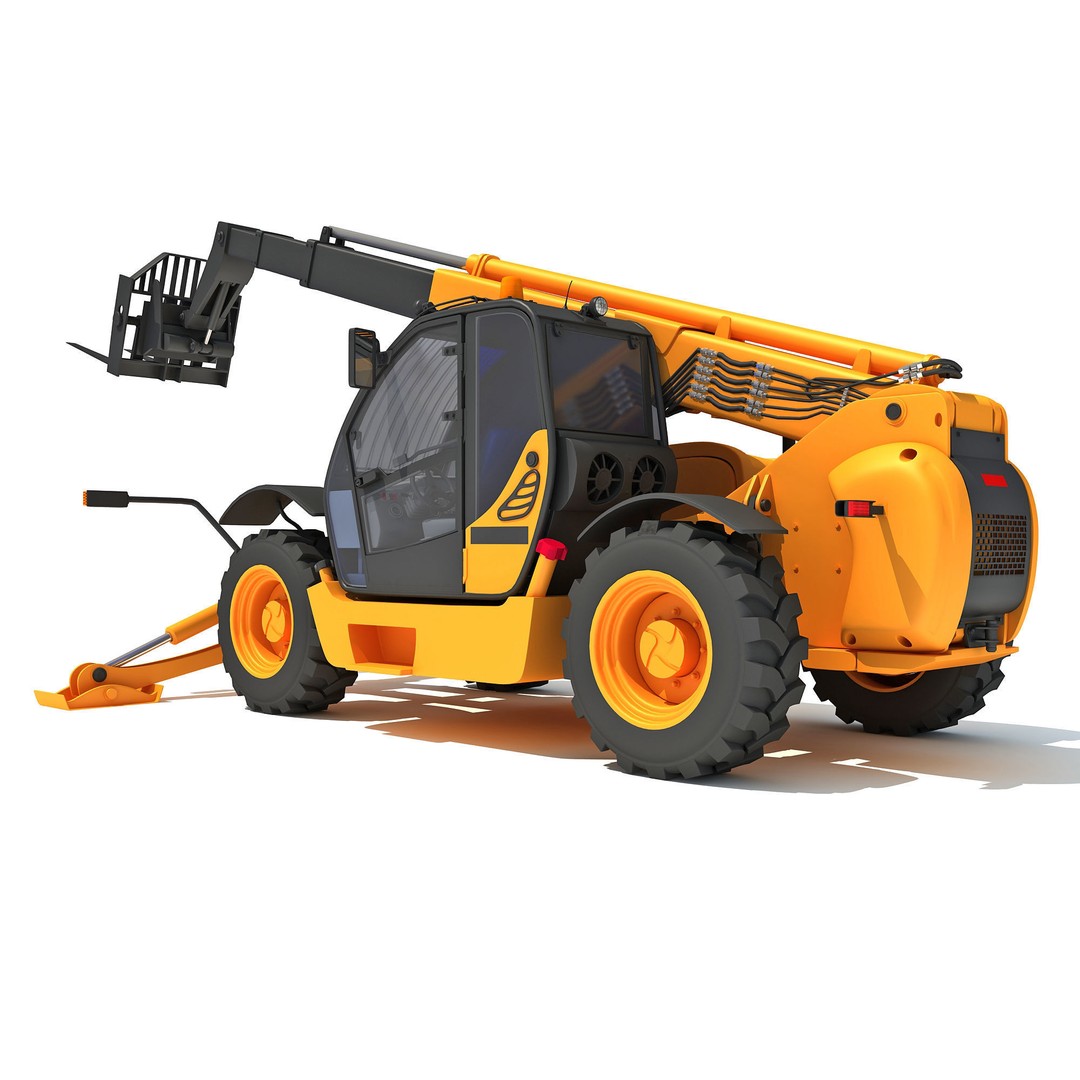 Public Works 3D Models – Realistic Industrial Vehicles, FBX, OBJ - View 7