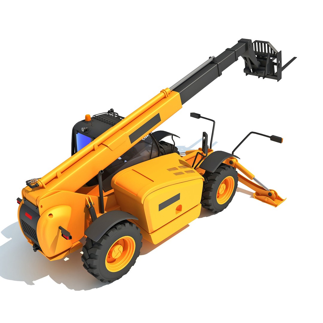 Public Works 3D Models – Realistic Industrial Vehicles, FBX, OBJ - View 9