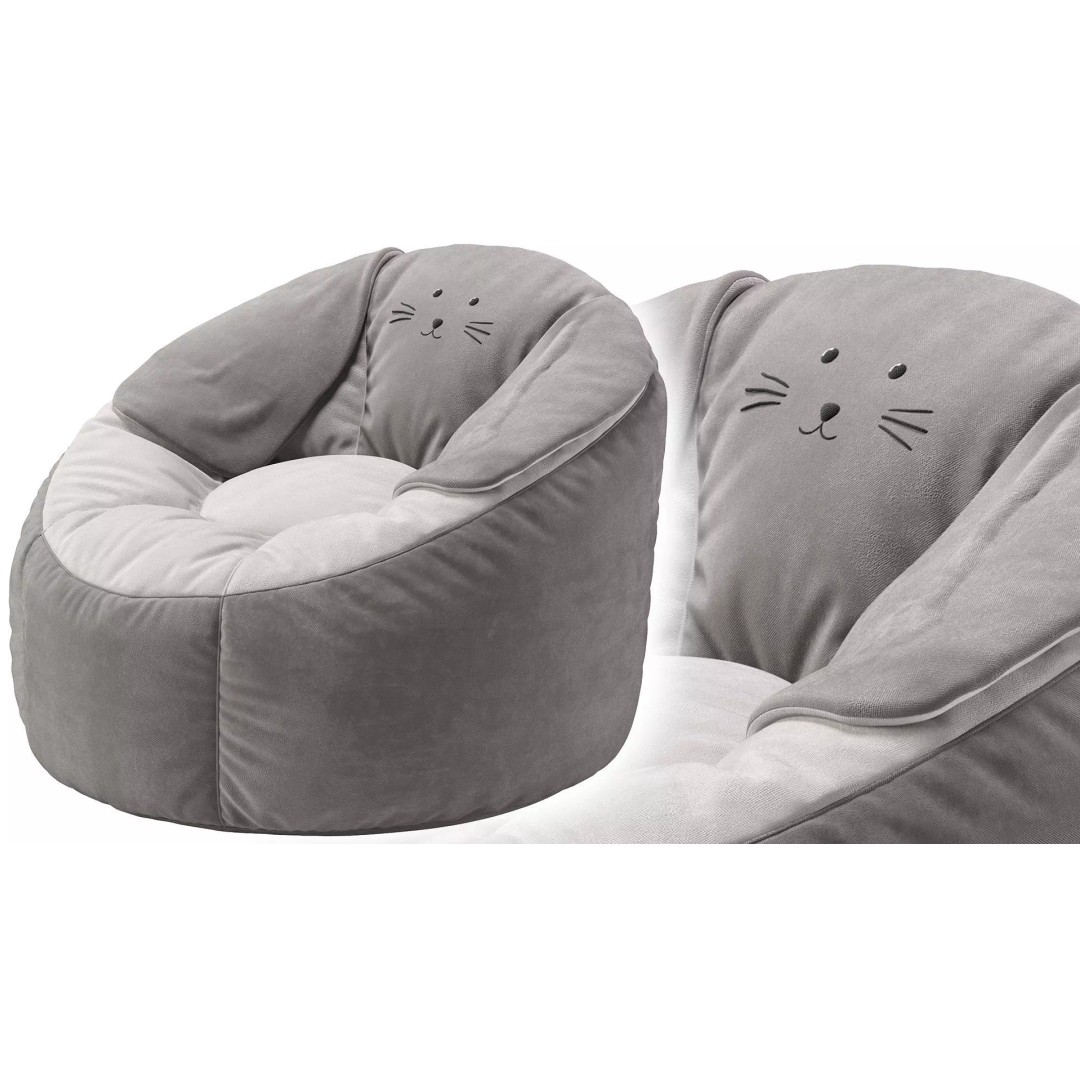 Rabbit Bean Bag Chair 3D Model – PBR Furniture Asset, OBJ, 3Ds Max - View 12