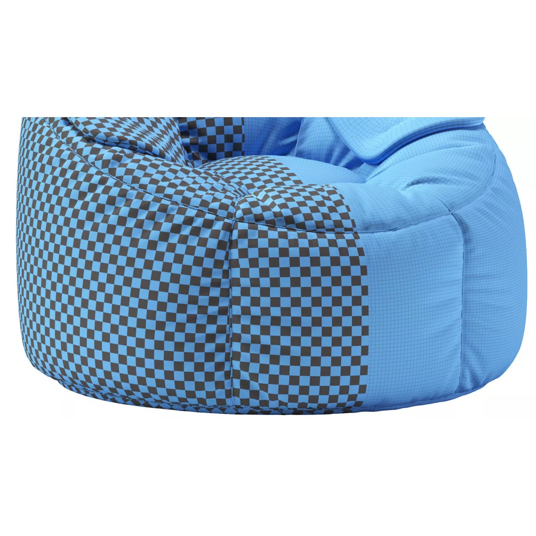 Rabbit Bean Bag Chair 3D Model – PBR Furniture Asset, OBJ, 3Ds Max - View 14