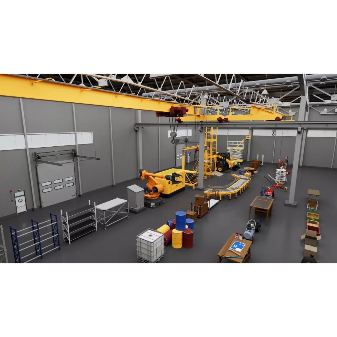 Warehouse Interior Exterior Mega Pack 3D Model – High Poly Game-Ready Collection, FBX, Blender - View 9