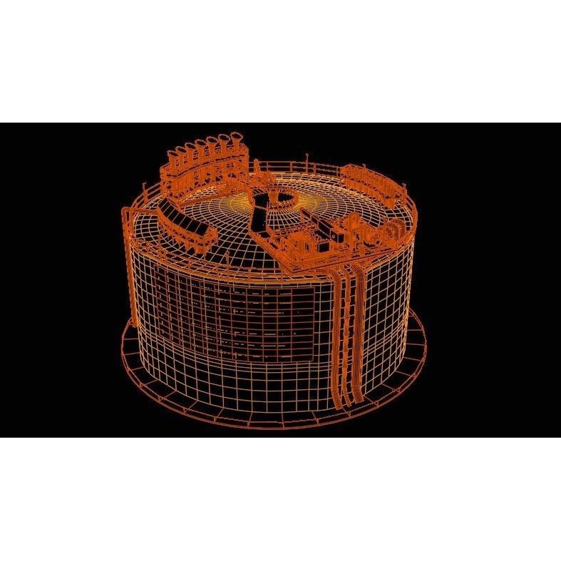 Low-Poly Gas Storage Tank 3D Model – Industrial Asset for Games - View 15