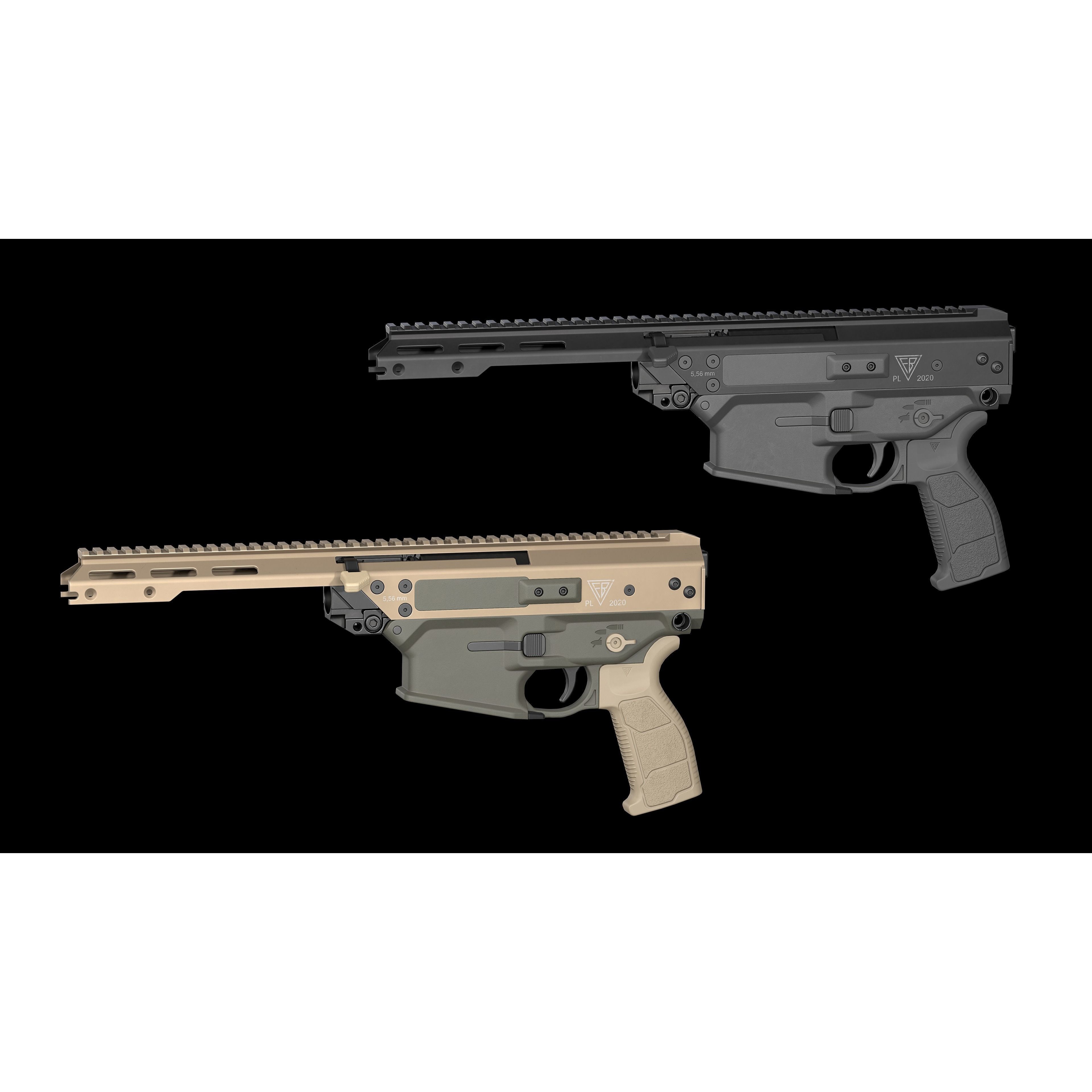 MSBS GROT Modular Assault Rifle - Low-Poly Game-Ready 3D Model - View 11