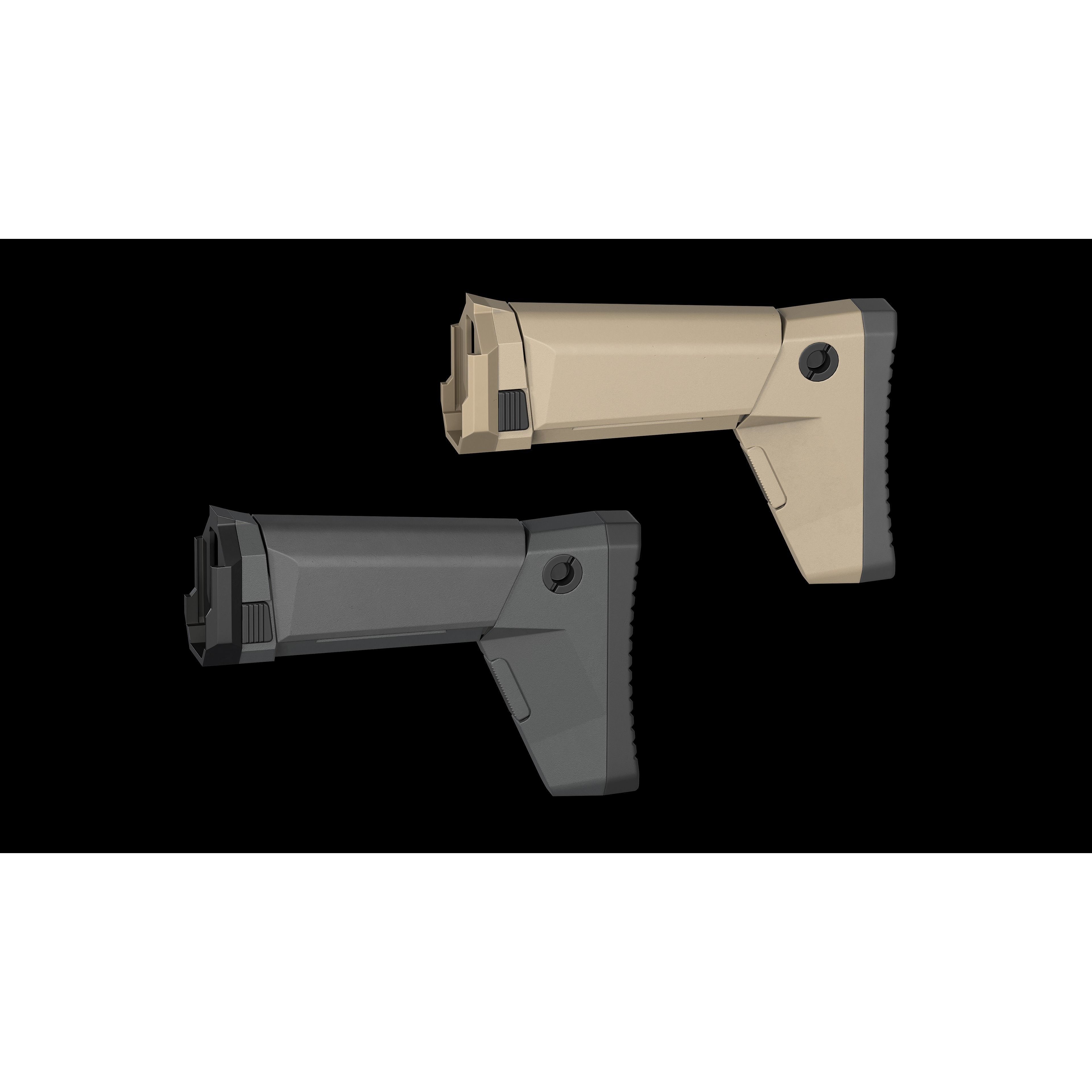 MSBS GROT Modular Assault Rifle - Low-Poly Game-Ready 3D Model - View 16