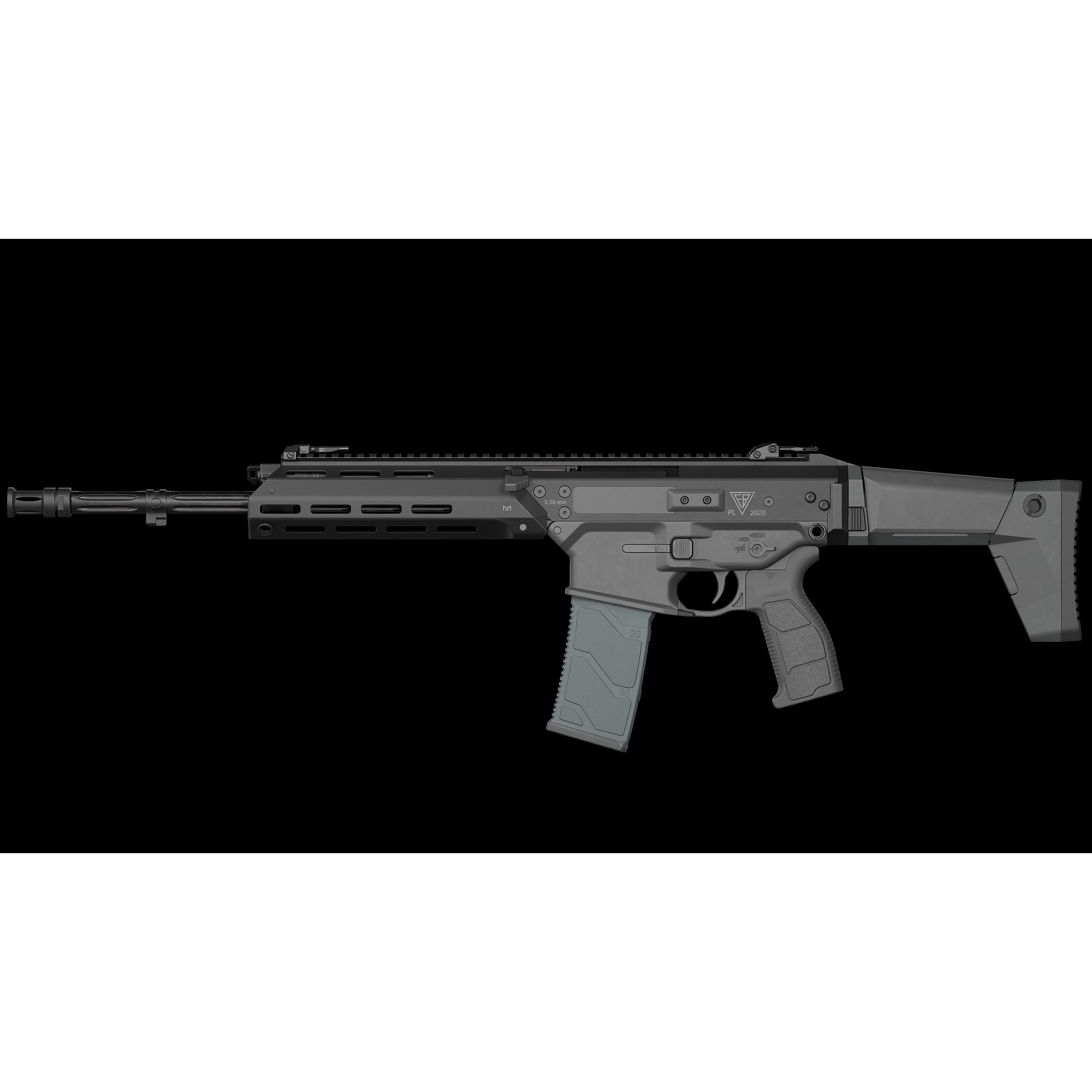 MSBS GROT Modular Assault Rifle - Low-Poly Game-Ready 3D Model - View 19