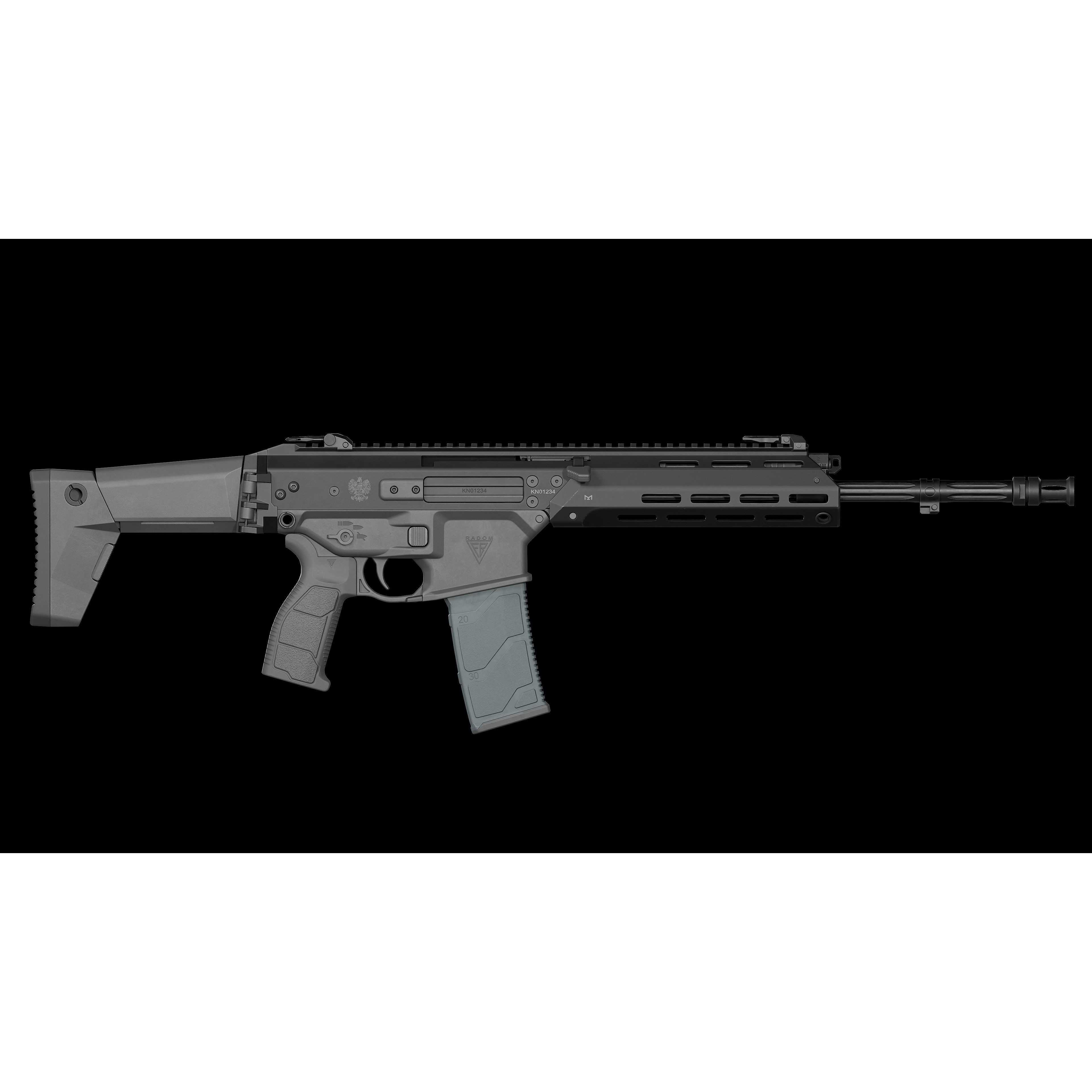 MSBS GROT Modular Assault Rifle - Low-Poly Game-Ready 3D Model - View 20