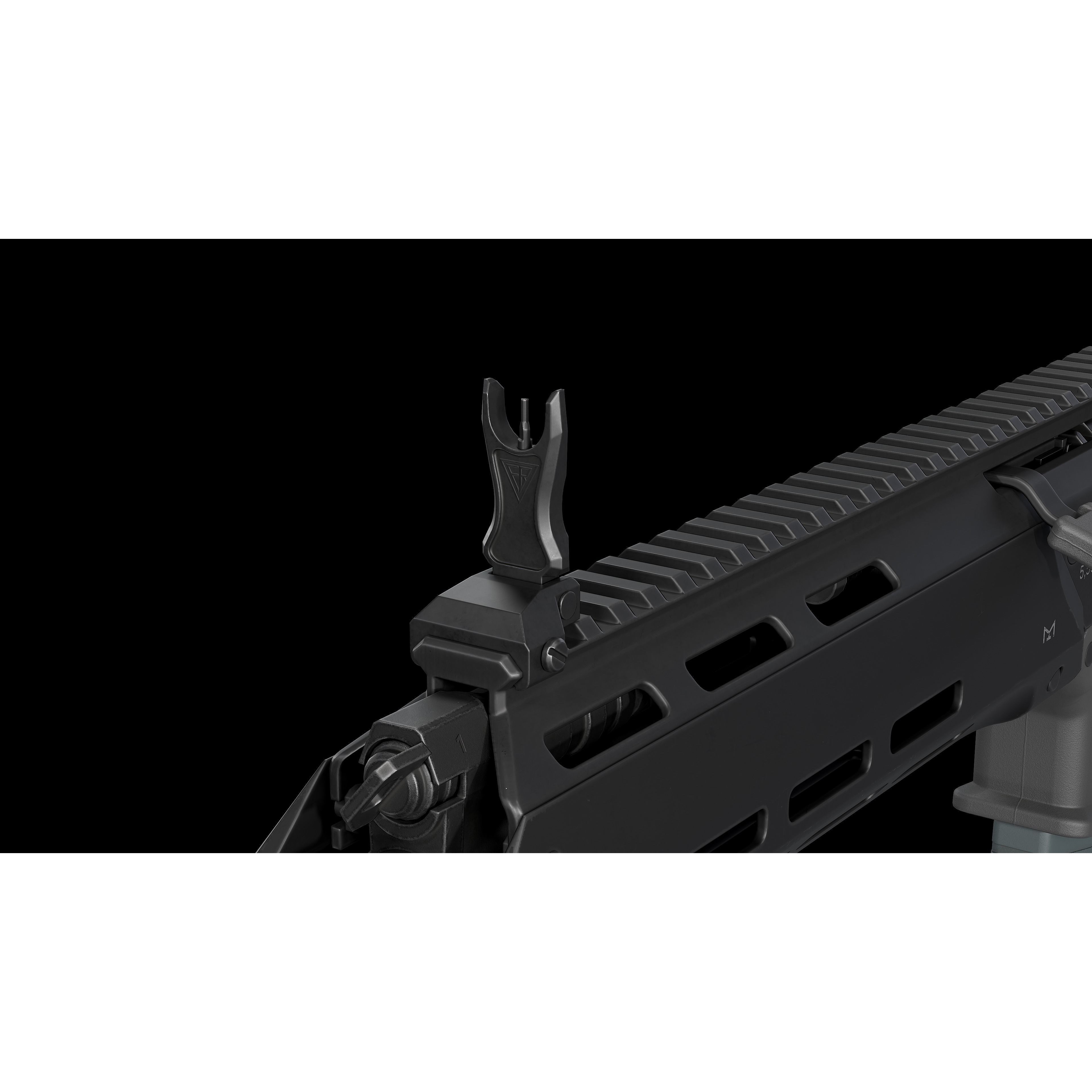 MSBS GROT Modular Assault Rifle - Low-Poly Game-Ready 3D Model - View 29