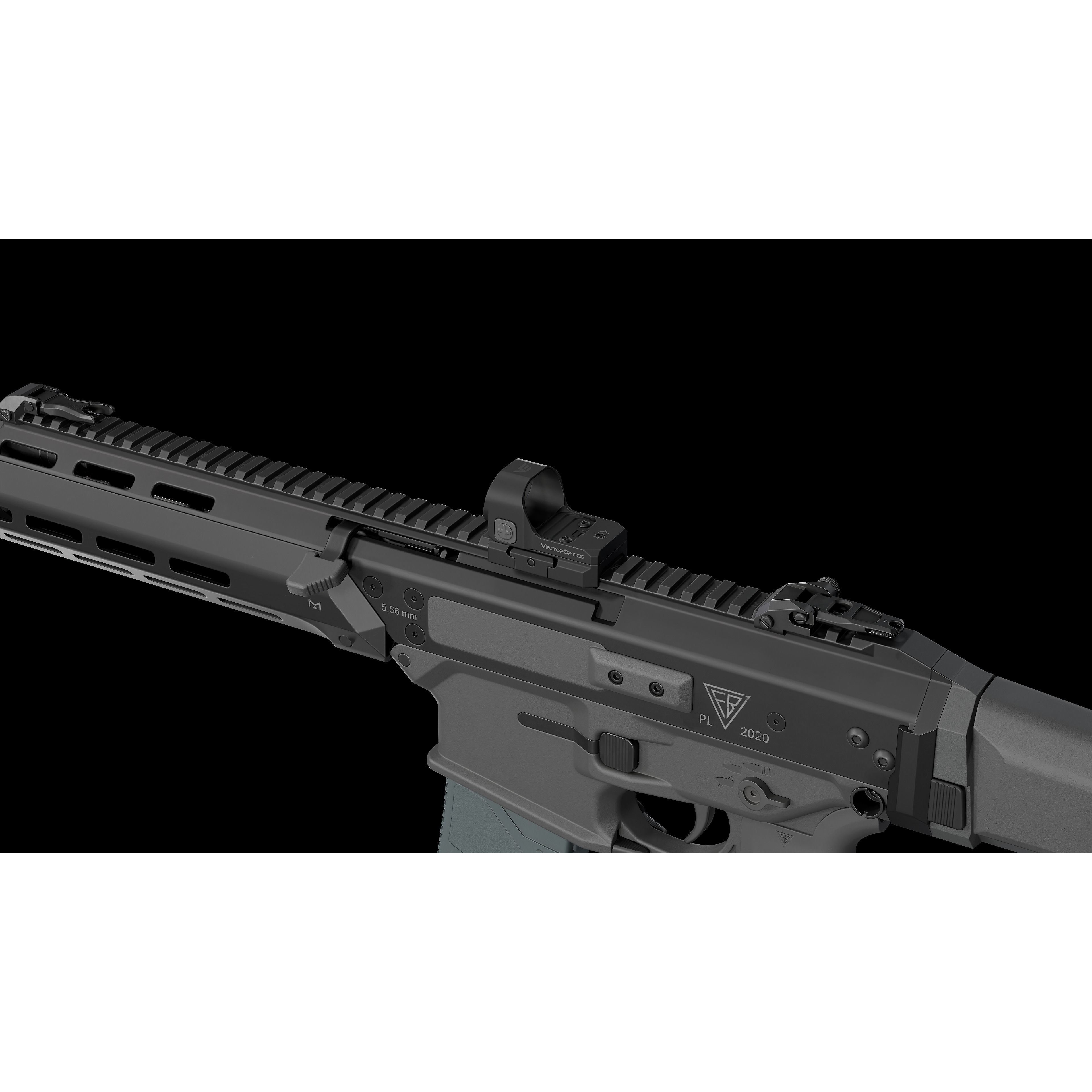 MSBS GROT Modular Assault Rifle - Low-Poly Game-Ready 3D Model - View 31