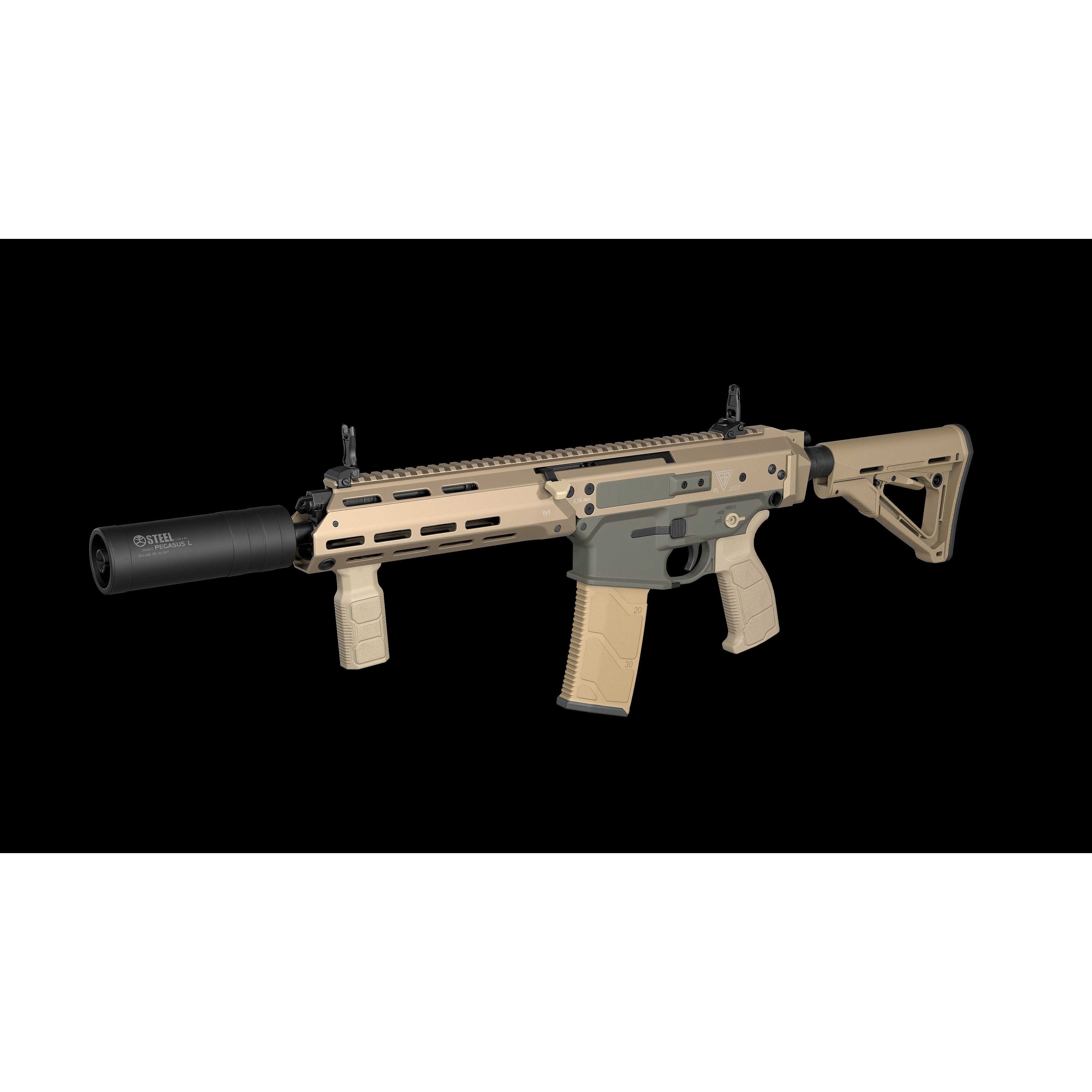 MSBS GROT Modular Assault Rifle - Low-Poly Game-Ready 3D Model - View 36