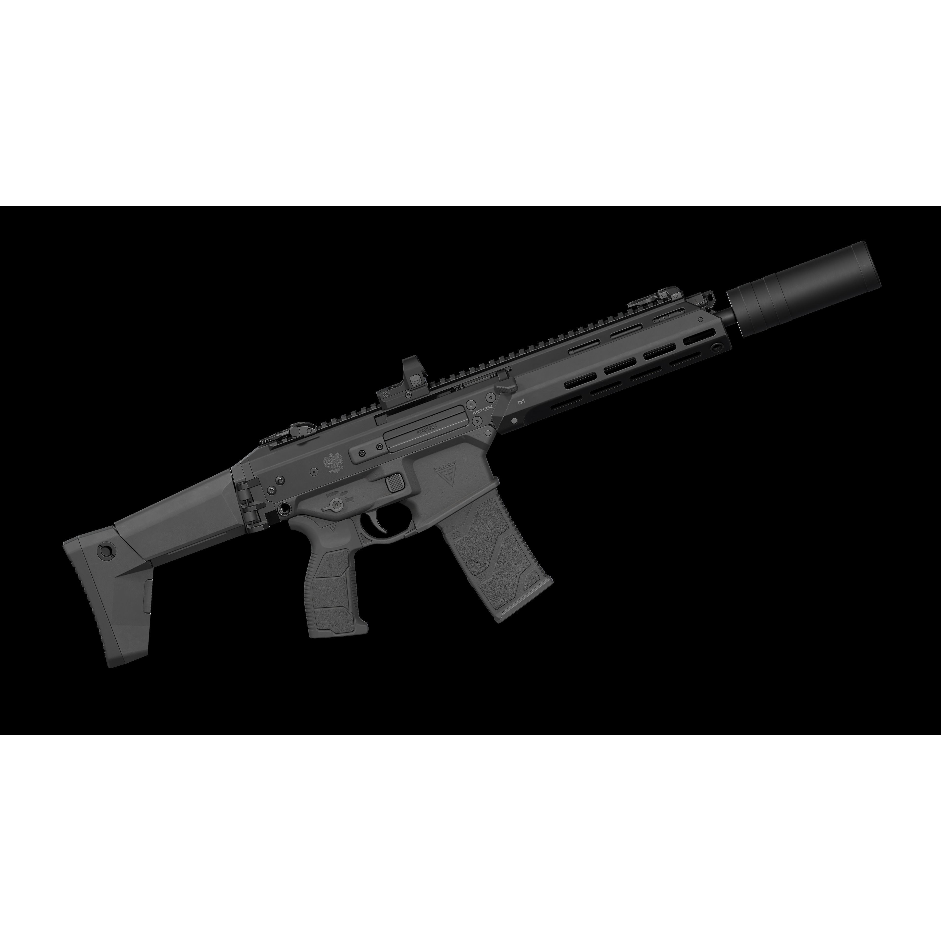 MSBS GROT Modular Assault Rifle - Low-Poly Game-Ready 3D Model - View 5
