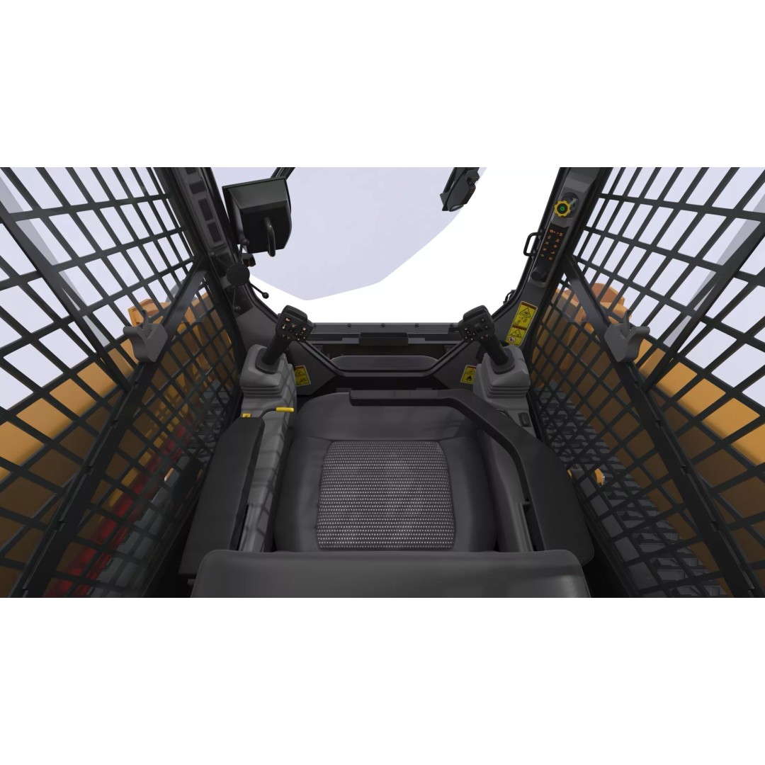 CAT Compact Track Loader 265 3D Model – High Poly PBR Asset, FBX, OBJ
