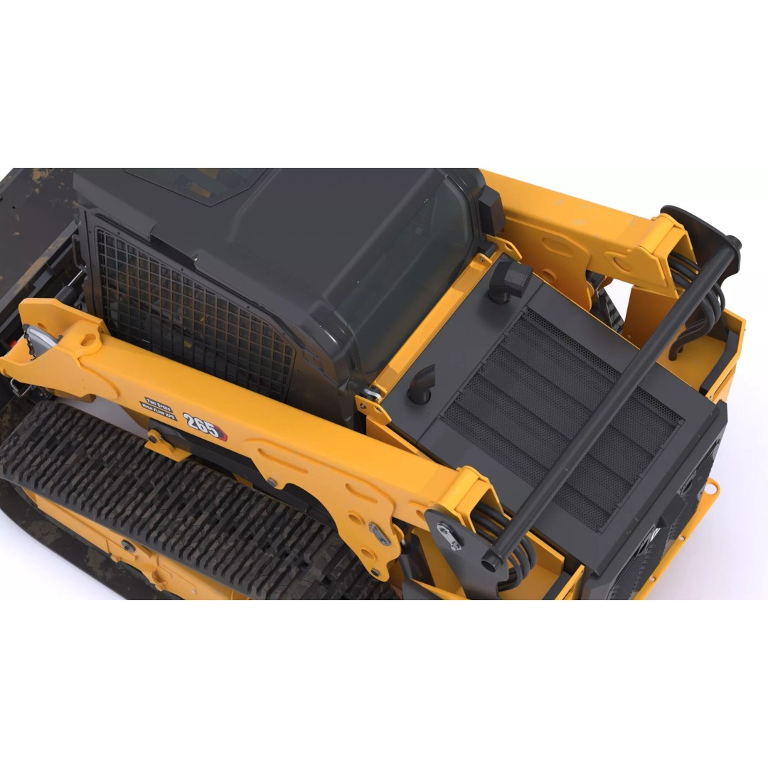 CAT Compact Track Loader 265 3D Model – High Poly PBR Asset, FBX, OBJ - View 17