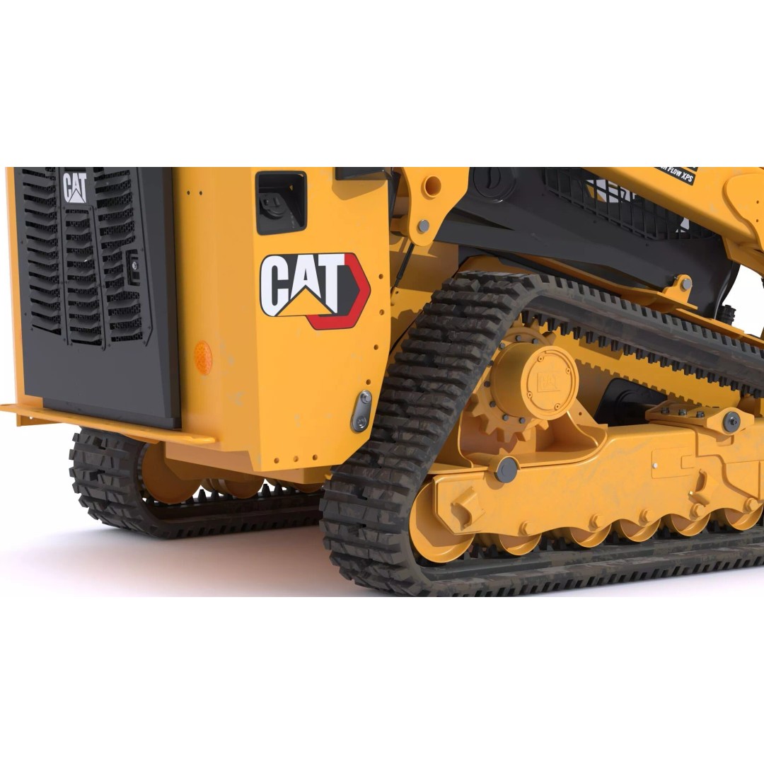 CAT Compact Track Loader 265 3D Model – High Poly PBR Asset, FBX, OBJ - View 18