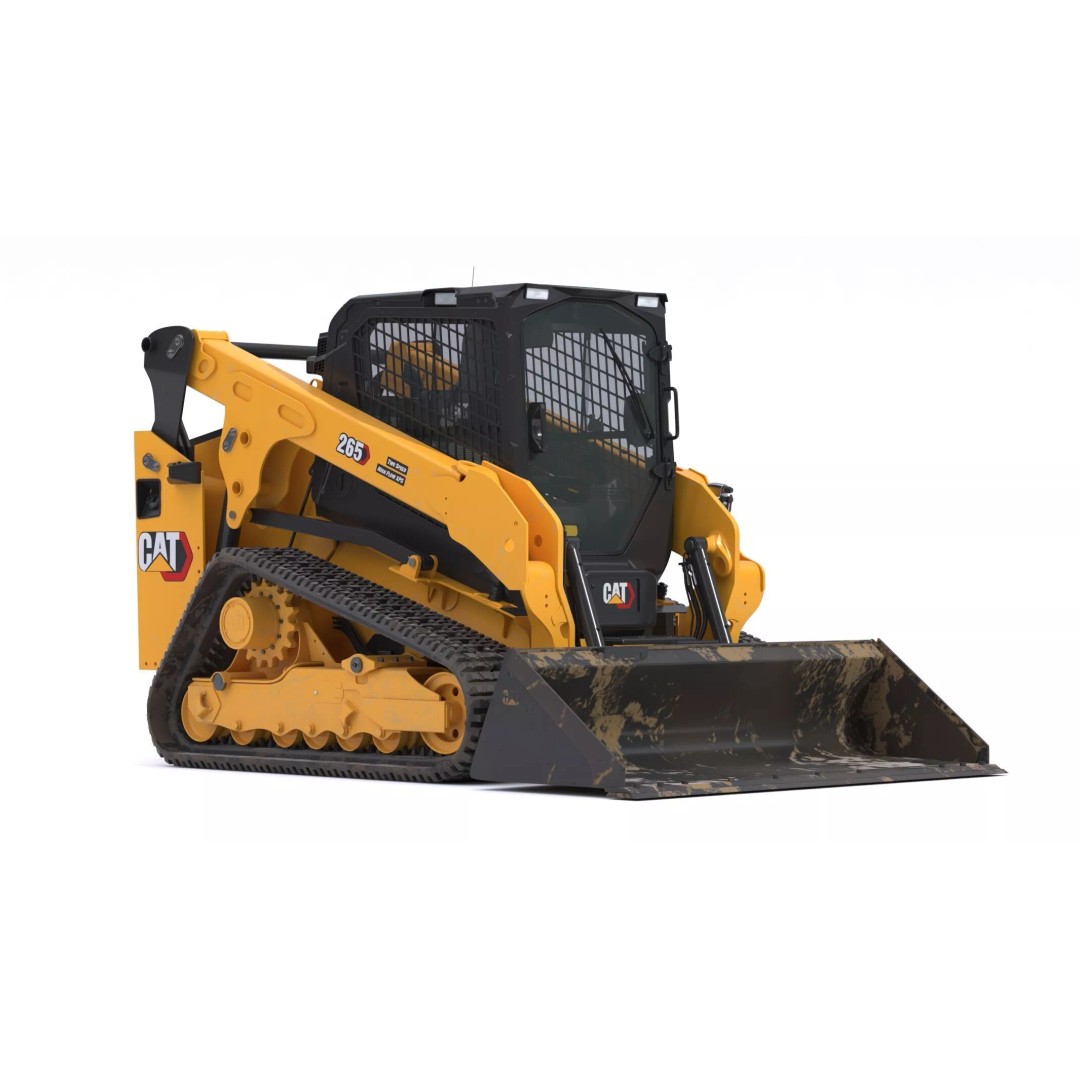 CAT Compact Track Loader 265 3D Model – High Poly PBR Asset, FBX, OBJ - View 2
