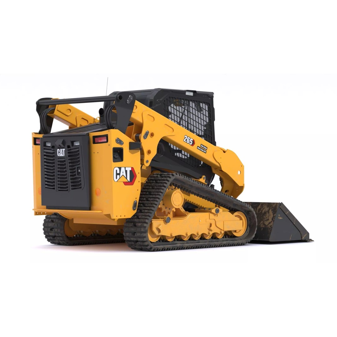 CAT Compact Track Loader 265 3D Model – High Poly PBR Asset, FBX, OBJ - View 5