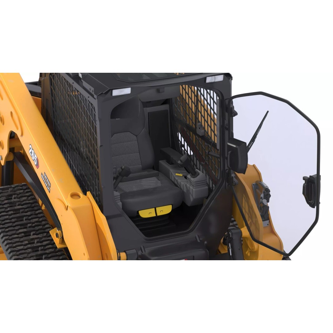 CAT Compact Track Loader 265 3D Model – High Poly PBR Asset, FBX, OBJ - View 7