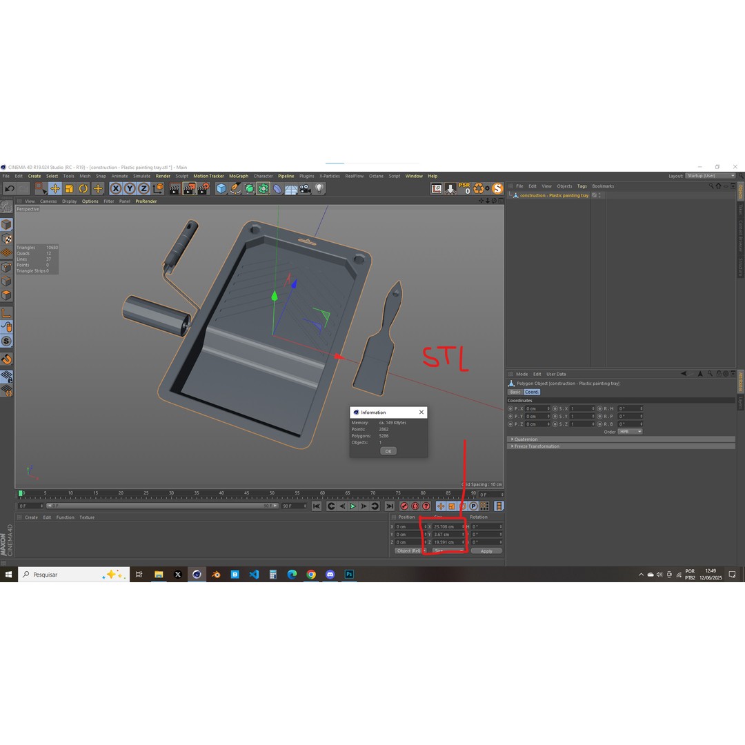 Plastic Painting Tray 3D Model – Detailed PBR Asset, FBX, OBJ - View 20