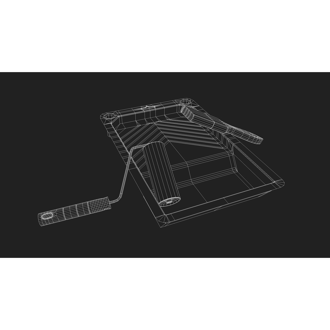 Plastic Painting Tray 3D Model – Detailed PBR Asset, FBX, OBJ - View 8