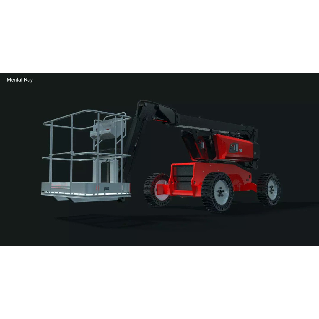 Aerial Work Platform 3D Model – High Poly Industrial Vehicle, FBX, 3ds Max - View 10