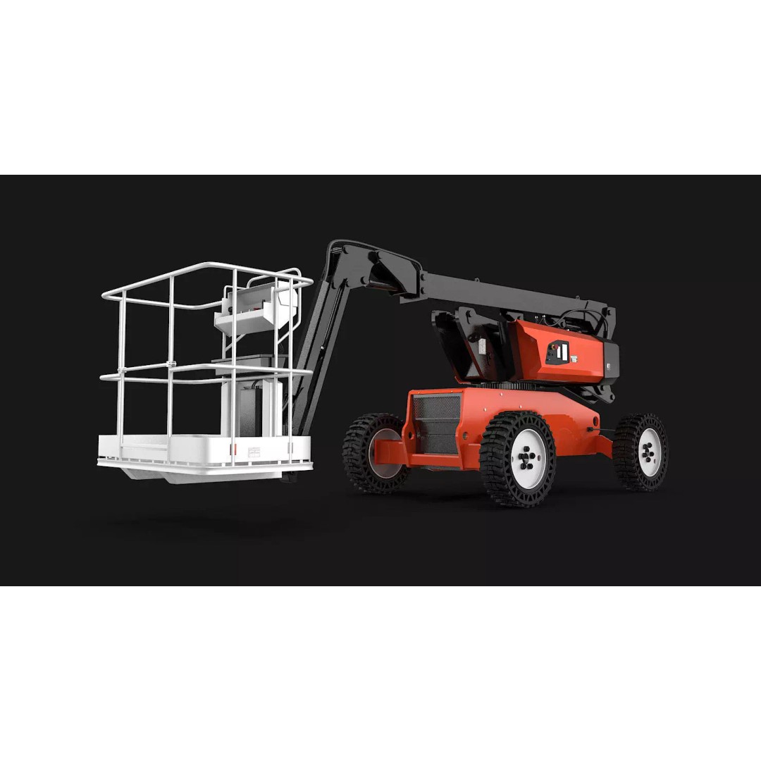Aerial Work Platform 3D Model – High Poly Industrial Vehicle, FBX, 3ds Max - View 2