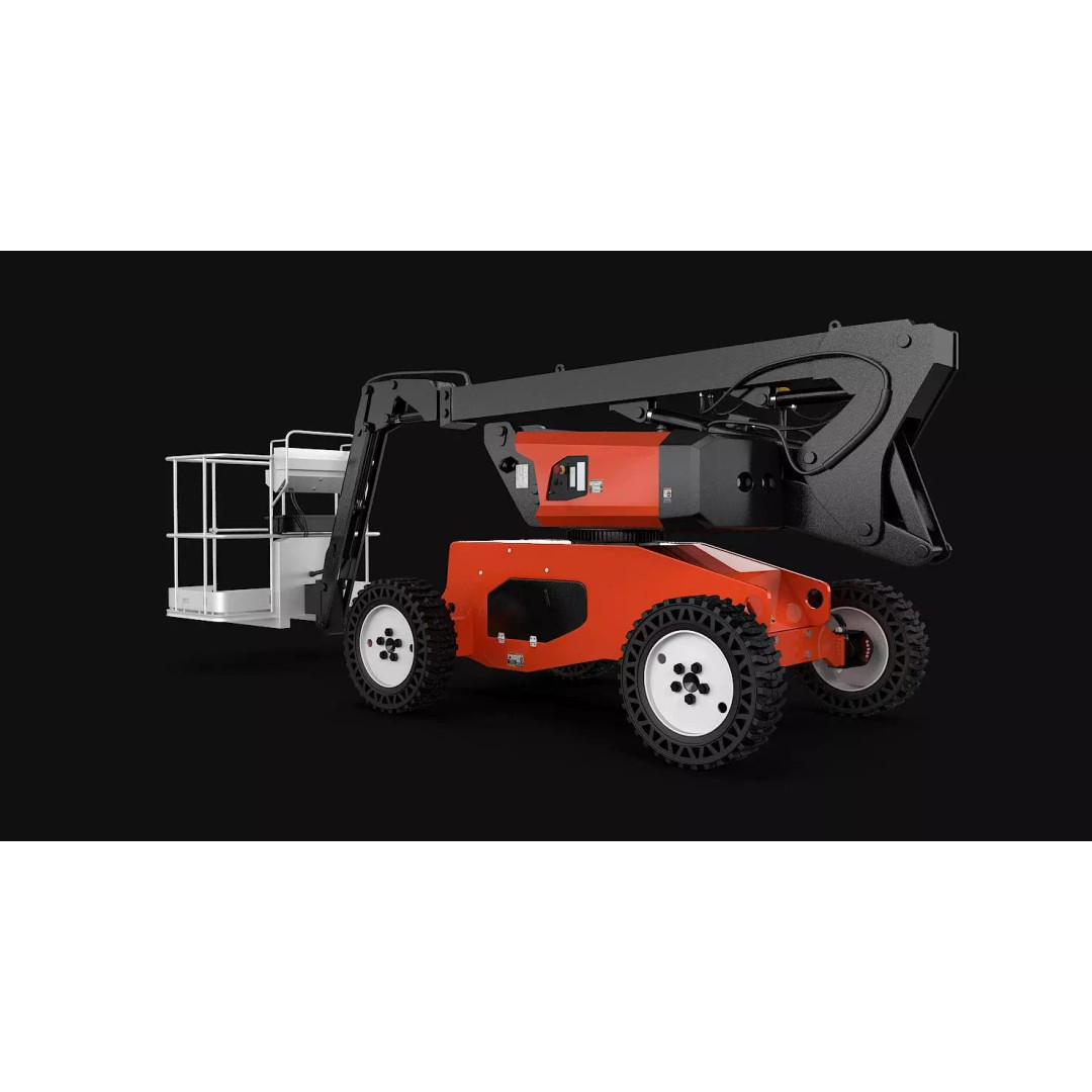 Aerial Work Platform 3D Model – High Poly Industrial Vehicle, FBX, 3ds Max - View 4