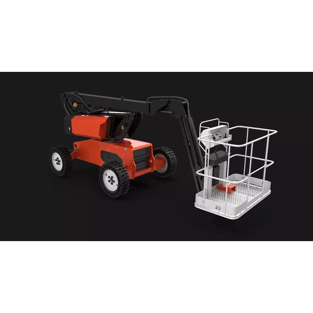 Aerial Work Platform 3D Model – High Poly Industrial Vehicle, FBX, 3ds Max - View 7