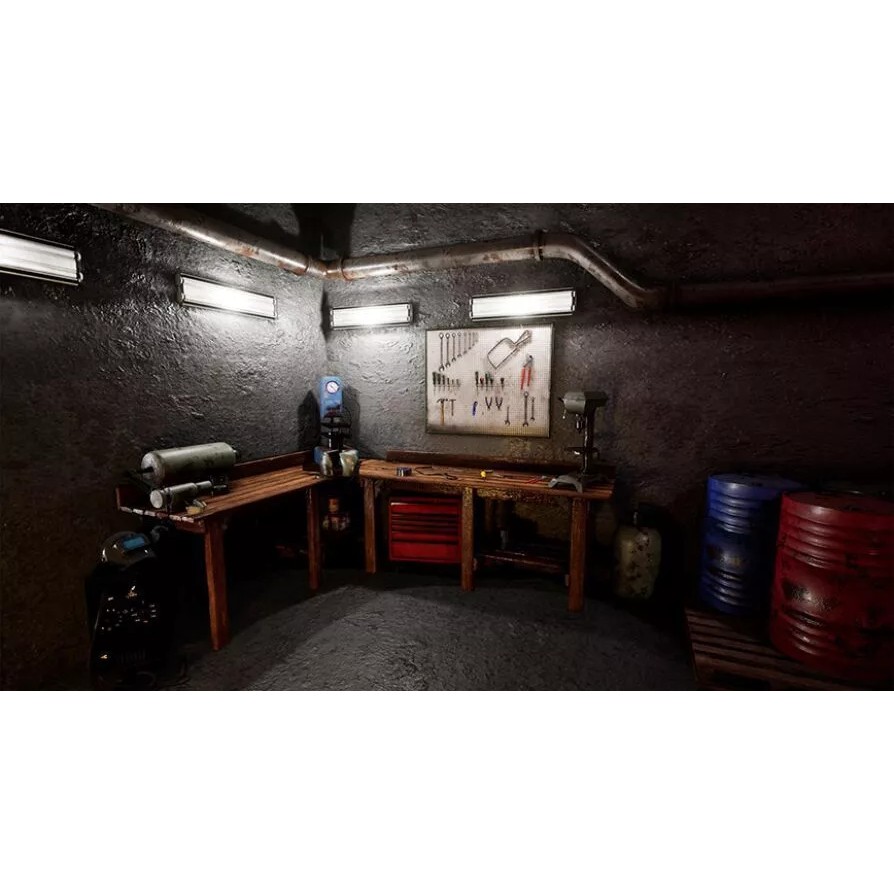 Workbench Props 3D Model – Low Poly Industrial Assets, FBX - View 2
