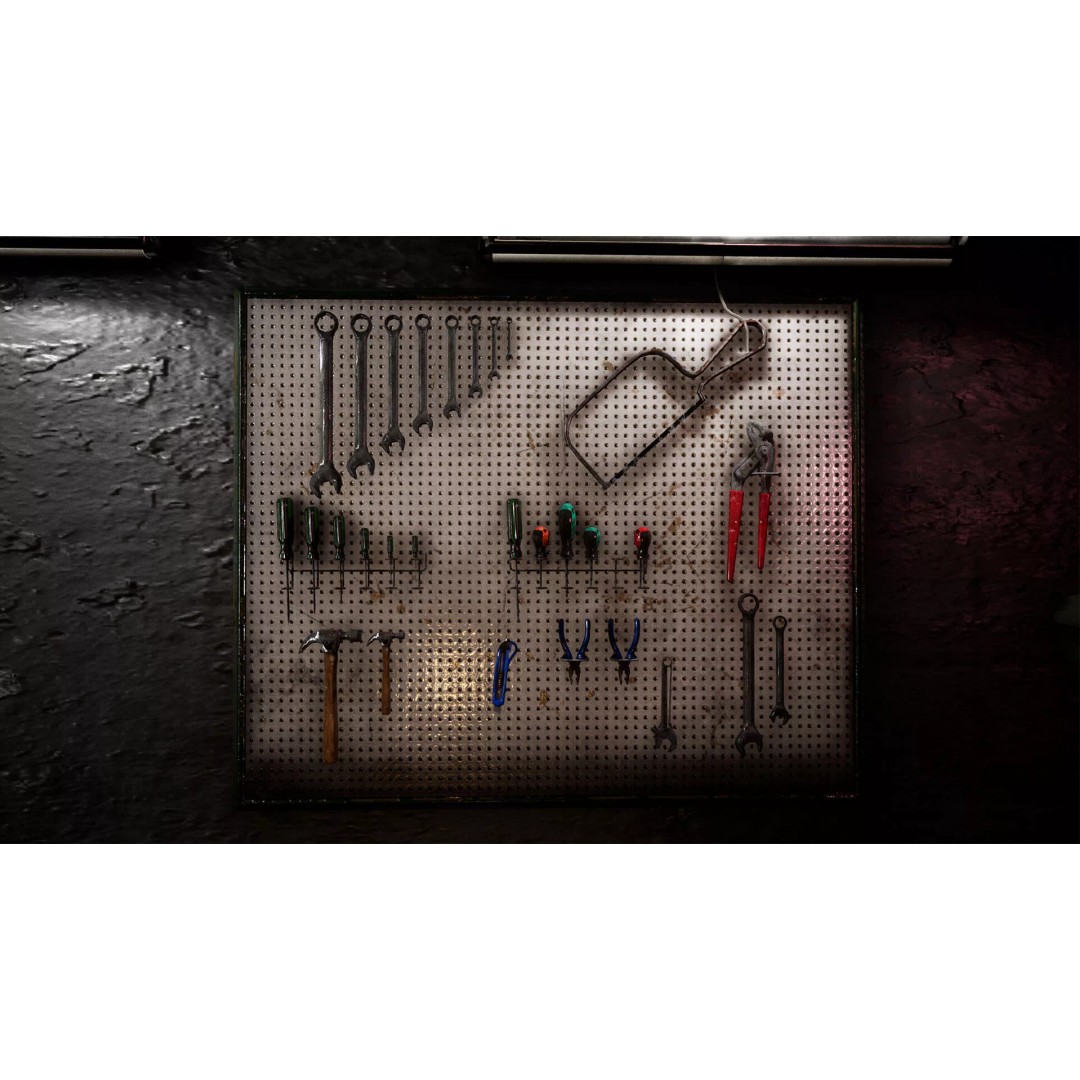 Workbench Props 3D Model – Low Poly Industrial Assets, FBX - View 6