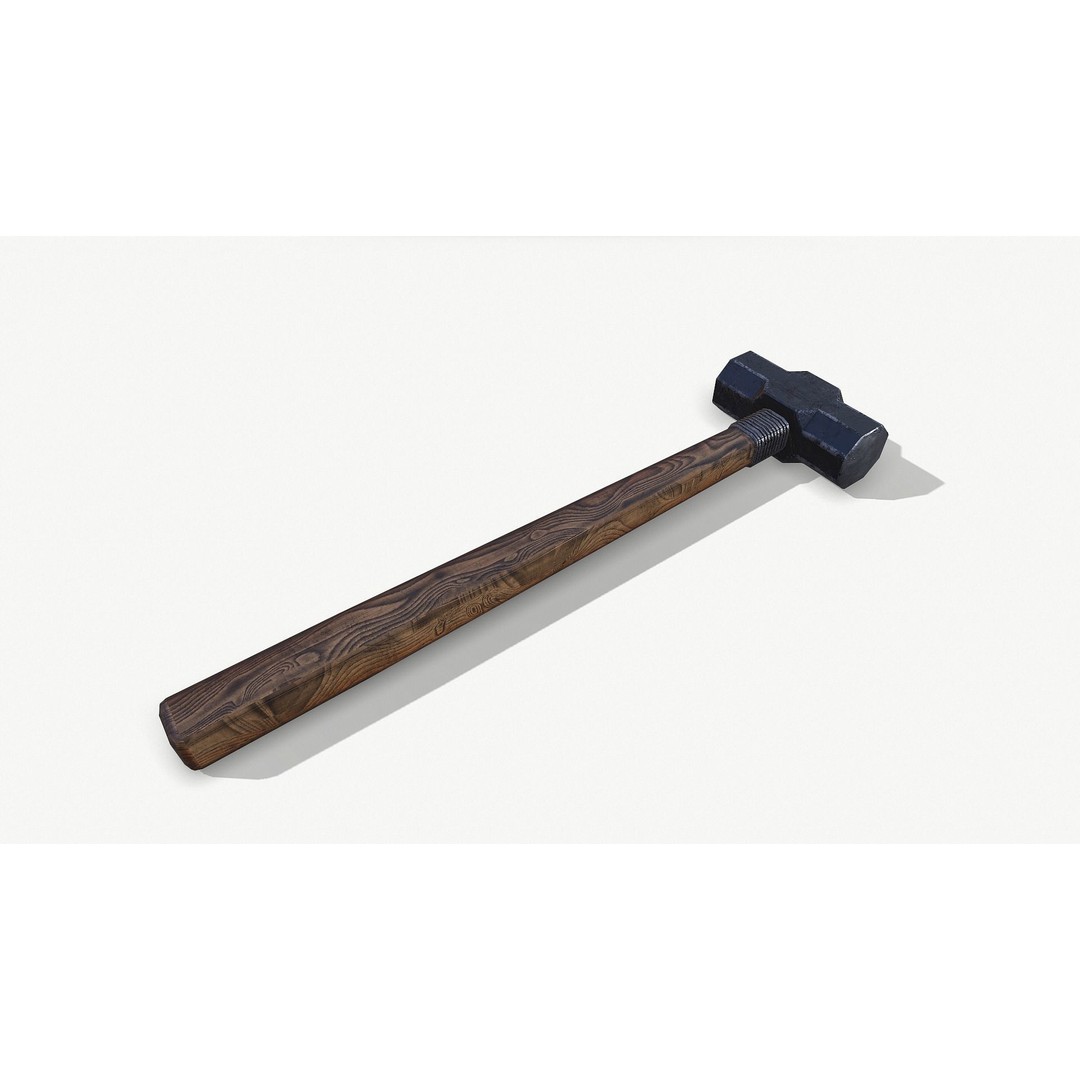Set of Tools 3D Model – Low Poly Game Asset, FBX, PBR Textures - View 4
