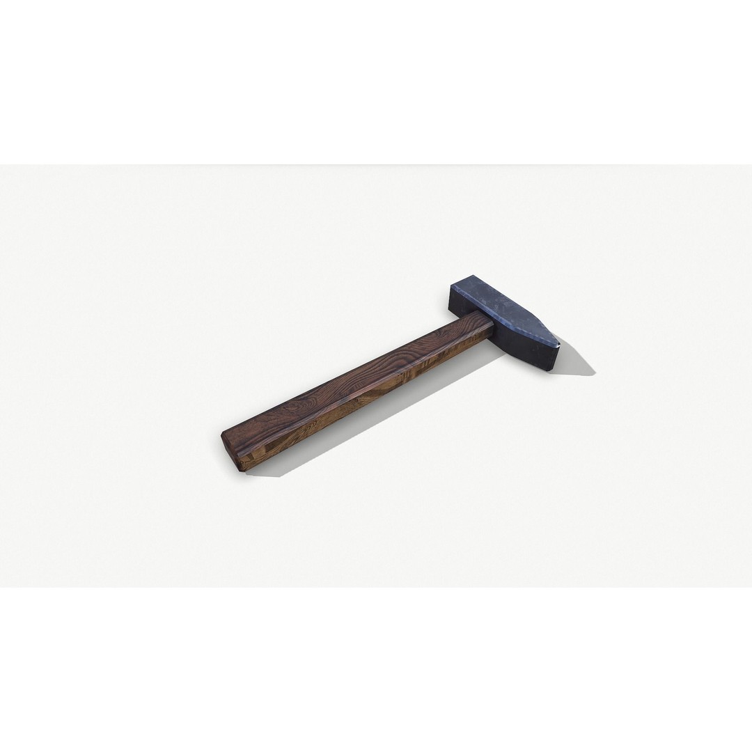 Set of Tools 3D Model – Low Poly Game Asset, FBX, PBR Textures - View 5