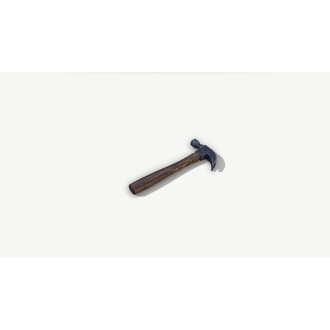 Set of Tools 3D Model – Low Poly Game Asset, FBX, PBR Textures - View 7
