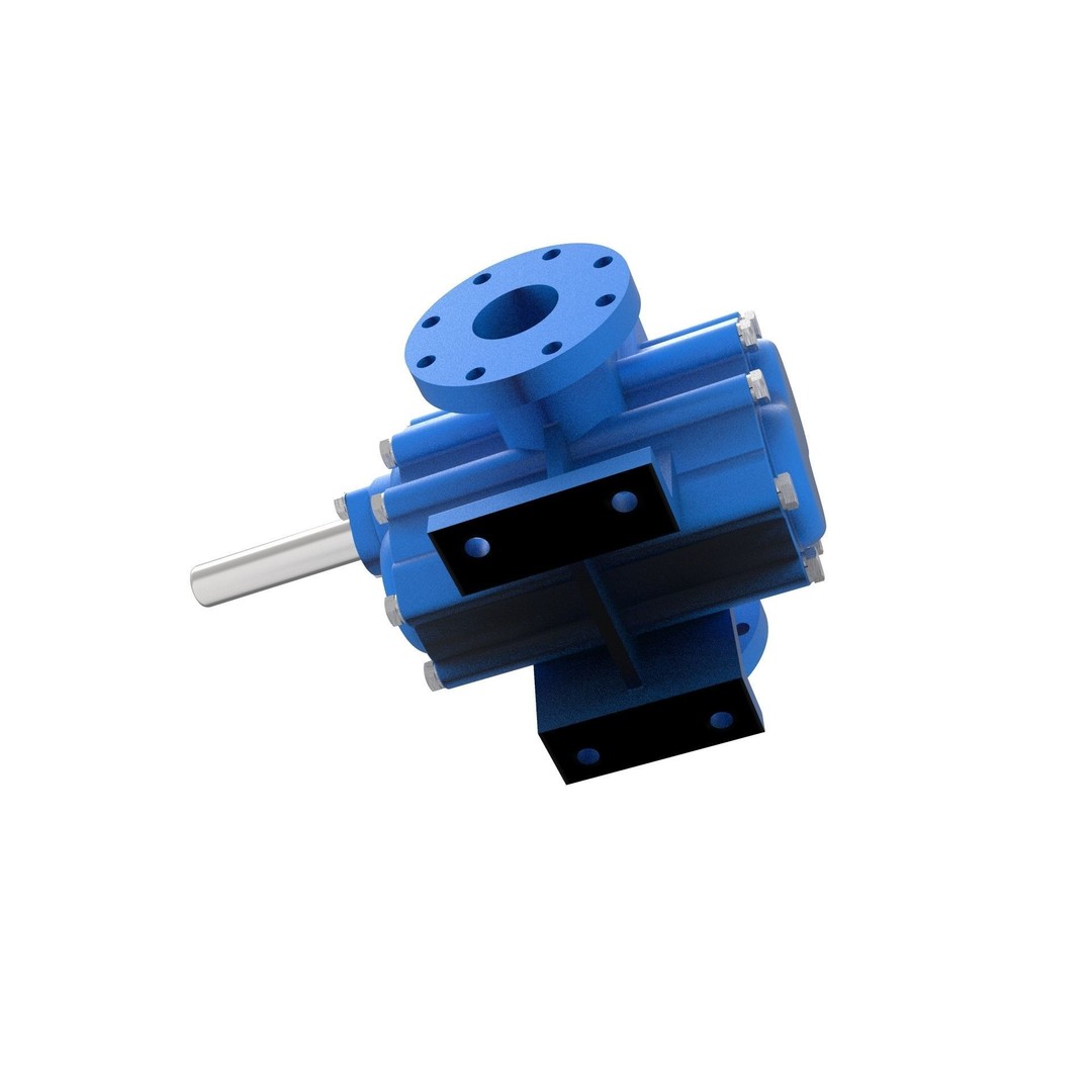 Hydraulic Gear Pump 3D Model – Realistic Industrial Mechanism, FBX, OBJ - View 11