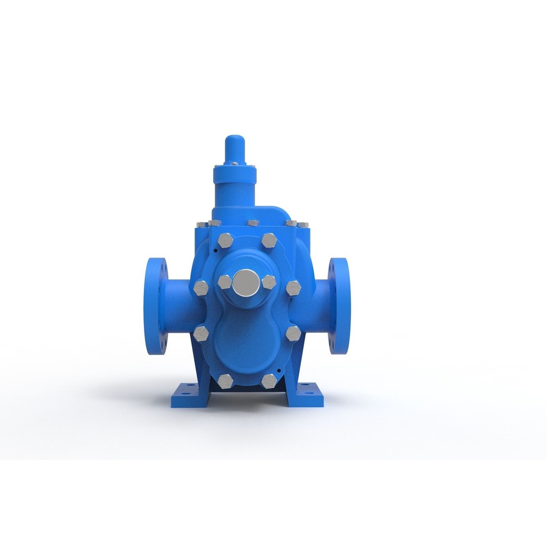Hydraulic Gear Pump 3D Model – Realistic Industrial Mechanism, FBX, OBJ - View 13