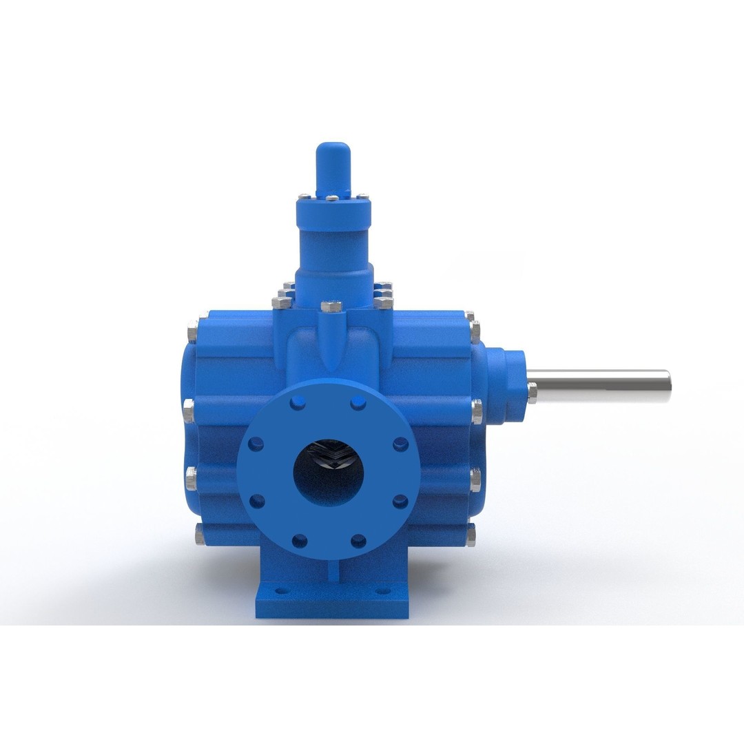 Hydraulic Gear Pump 3D Model – Realistic Industrial Mechanism, FBX, OBJ - View 15