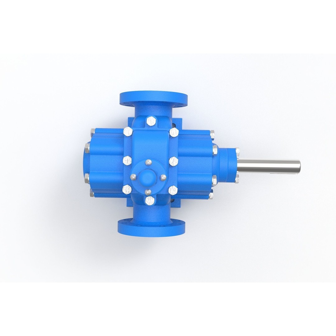 Hydraulic Gear Pump 3D Model – Realistic Industrial Mechanism, FBX, OBJ - View 16