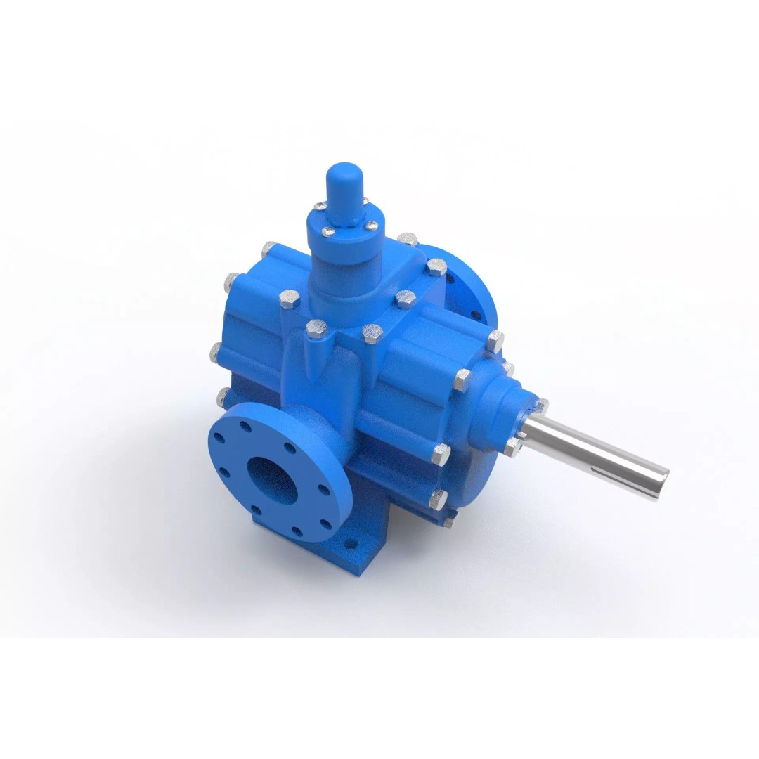 Hydraulic Gear Pump 3D Model – Realistic Industrial Mechanism, FBX, OBJ - View 2