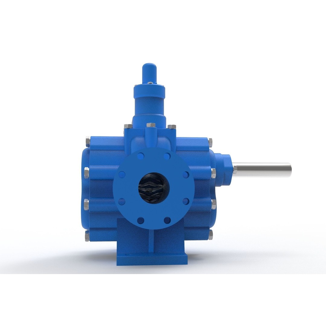 Hydraulic Gear Pump 3D Model – Realistic Industrial Mechanism, FBX, OBJ - View 7
