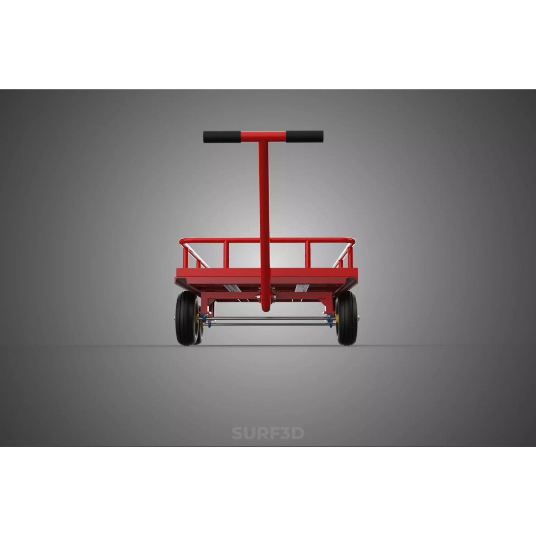 Hand Moving Truck Trolley Cart 3D Model – PBR Game-Ready Asset, FBX - View 16
