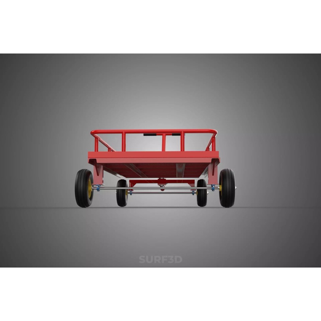Hand Moving Truck Trolley Cart 3D Model – PBR Game-Ready Asset, FBX - View 17