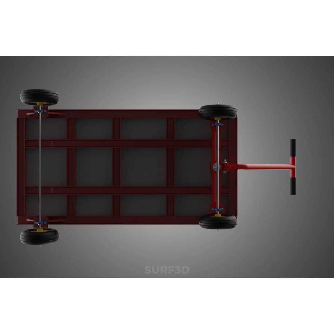 Hand Moving Truck Trolley Cart 3D Model – PBR Game-Ready Asset, FBX - View 23